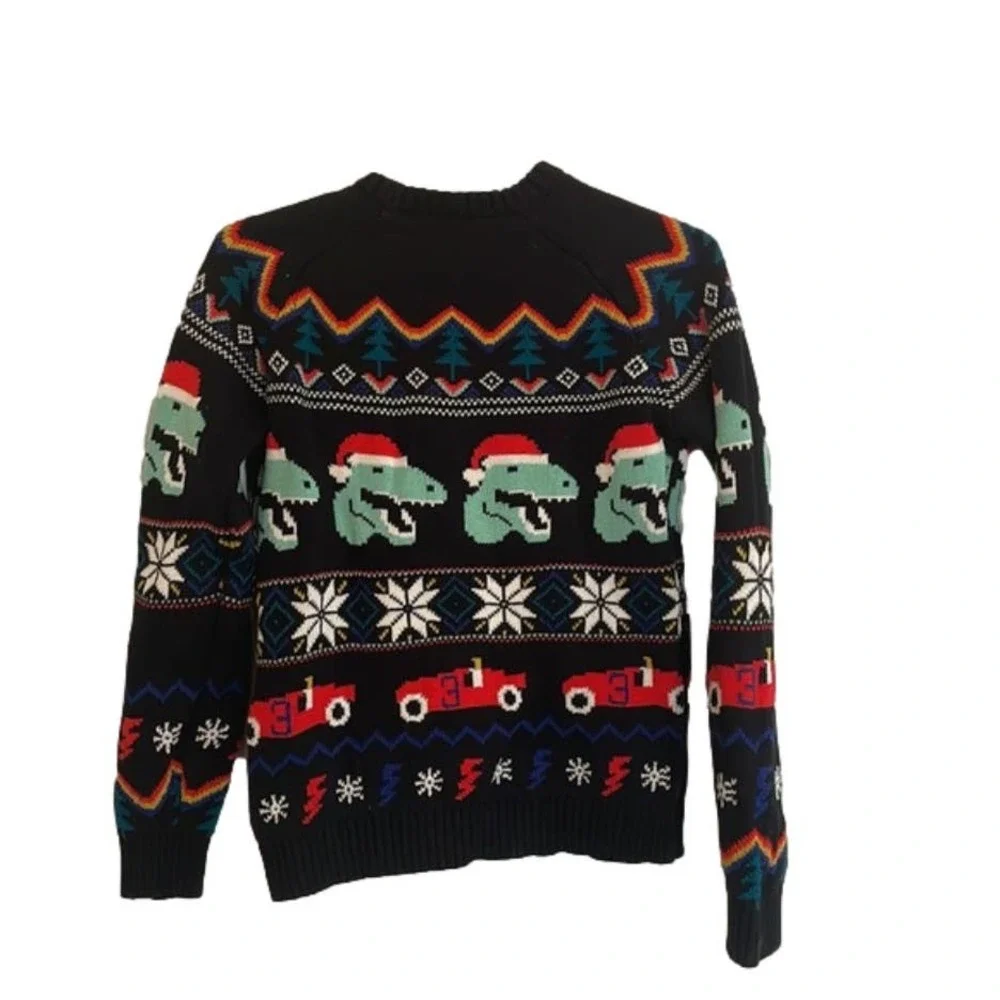 2 for $30! Hanna Andersson Dino Christmas Sweaters - Picture 2 of 3